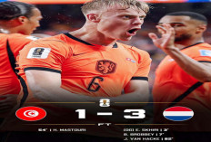 Piala Dunia 2026: Belanda Bungkam Tunisia 3-1! Melaju ke Babak 32.