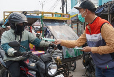 Peduli Dampak Karhutla, PHE Jambi Merang dan Puskesmas Bayung Lencir Bagikan Masker