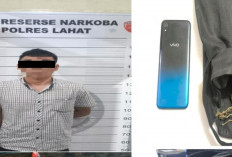 Polres Lahat Bekuk Pengedar Ganja 80 Gram di Lahat Selatan, Motor Scoopy Ikut Disita