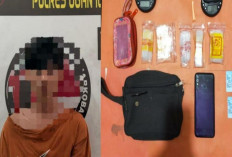 Digerebek Tengah Malam, Pemuda di Tanjung Raja Ditangkap dengan Empat Paket Sabu