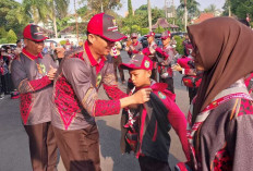 Sekda OKU Lepas 53 Pramuka Terbaik Menuju Jamnas XII Cibubur