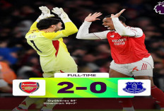 Hasil Liga Premier Inggris: Arsenal Bungkam Everton 2-0, Gelar Liga Makin Dekat.