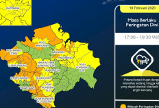 Hujan Sedang Berpotensi Guyur Banyuasin, OKI, hingga Palembang