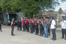 Momen Putusan Terdakwa Rosi Yanto, Puluhan Personil Polres OKI Lakukan Pengamanan