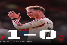 Hasil Nottingham Forest Vs Liverpool 0-1: Gol Injury Time Mac Allister Jaga Asa The Reds