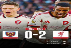 Hasil Liga Premier Inggris: Liverpool Akhiri Tren Negatif, Bekuk West Ham 2-0.