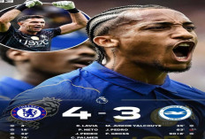 Hasil Liga Premier Inggris: Chelsea 4-3 Brighton Drama Tujuh Gol! 