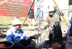 H Arlan Resmikan Peletakan Batu Pertama Pembangunan SPPG Prabumulih