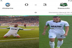 Hasil Liga Serie A: Sassuolo Hajar Atalanta 3-0,Jay Idzes Jadi Tembok Pertahanan