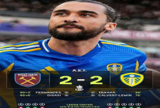Hasil FA Cup: Leeds United Tumbangkan West Ham Lewat Adu Penalti. 