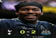 Hasil Liga Premier Inggris: Tottenham 0-2 Newcastle.