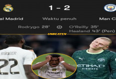 Hasil Liga Champions Eropa: Madrid Tumbang 1-2 dari Man City, Dua Kekalahan Beruntun di Kandang.