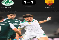 Hasil Liga Eropa: AS Roma Tahan Panathinaikos 1-1, Lolos 16 Besar.