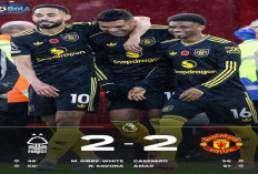 Hasil Liga Premier Inggris 2025/2026: Forest Tahan Manchester United 2-2 
