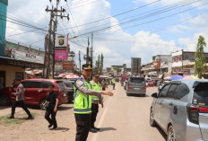 Padat Merayap di Sungai Lilin, Kapolres Muba Pimpin Langsung Pengamanan Arus Mudik