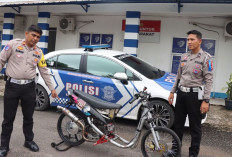Satlantas Polres Ogan Ilir Bubarkan Balap Liar di Tanjung Senai, Sita Motor Modifikasi