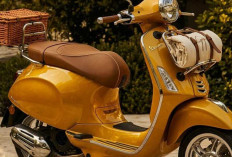 Warna Kuning Cerah, Vespa Primavera 125 X Gigi Jadi Skuter Musim Panas Paling Stylish.