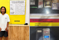 Buang Sabu Saat Digerebek di Lorong Kenari, Tersangka di 9 Ilir Palembang Tak Bisa Mengelak