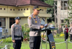 Gelar Apel Kesiapsiagaan Hadapi Bencana Hidrometeorologi, Kapolres Prabumulih: Kita Ingin Semuanya Siap