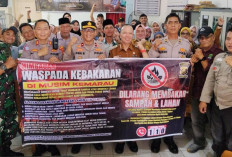 Mitigasi Karhutla, Kapolsek SU II Turun Langsung Sosialisasikan Larangan Membakar Sampah dan Lahan