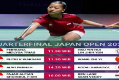 Jadwal Perempat Final Japan Open 2026.