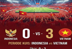 Hasil Piala AFF 2026: Indonesia Kalah Telak 0-3 Dari Vietnam.