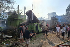 Empat Rumah Ludes Terbakar, Kerugian Capai Rp856 Juta
