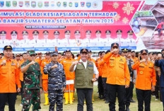 Gubernur Herman Deru Tegaskan Pentingnya Mitigasi pada Apel Kesiapsiagaan Banjir Sumsel 