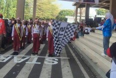 182 Regu Meriahkan Gerak Jalan HUT RI Ke 81 Tingkat SD di Prabumulih, H Arlan: Momentum Tanamkan Disiplin
