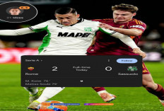Hasil Sassuolo vs AS Roma: Sassuolo Takluk 0-2 dari AS Roma, Jay Idzes Tampil 90 Menit.