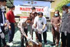 Polres OKU Musnahkan 540 Gram Narkotika dari 17 Perkara: Komitmen Tegas Berantas Peredaran Gelap