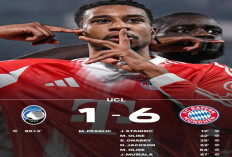 Hasil Liga Champions: Bayern Munich Mengamuk  Hajar Atalanta 6-1.