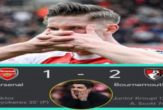 Hasil Arsenal VS Bournemouth: Arsenal Tumbang 1-2 dari Bournemouth.