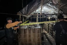 Polsek Babat Toman Bongkar Dua Lokasi Illegal Refinery di Musi Banyuasin
