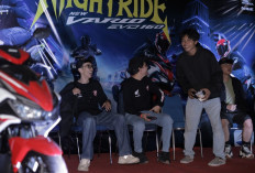 Night Ride Palembang Darussalam, Astra Motor Sumsel Kenalkan New Honda Vario Evo 160 kepada Komunitas