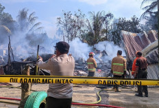 Kebakaran Hebat Hanguskan Bedeng 6 Pintu di Prabumulih Barat, Enam Kepala Keluarga Kehilangan Tempat Tinggal