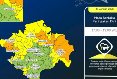 Hujan Lebat Disertai Petir dan Angin Kencang Mengintai Sejumlah Wilayah di Sumsel