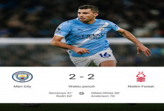 Hasil Manchester City vs Nottingham Forest: City Kepeleset di Etihad! Ditahan Forest 2-2.