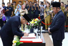 Gubernur Herman Deru Tuntut Kinerja Nyata Usai Lantik 154 Pejabat Pemprov Sumsel