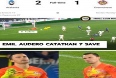 Hasil Atalanta vs Cremonese: Atalanta Tekuk Cremonese 2-1, Emil Gemilang dengan 7 Save.
