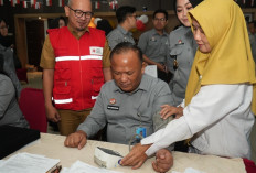 Sambut Hari Pengayoman ke-81, Kemenkum Sumsel Gelar Donor Darah dan Cek Kesehatan