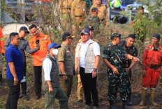 Gubernur Herman Deru Tinjau Langsung Karhutla di Tol Kayu Agung-Palembang Bersama Kepala BNPB dan Menhut