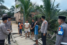 Polres Muba dan PT MBJ Bangun Jembatan Besi Kokoh Penghubung Bayung Lencir–Mendis dalam 4 Hari