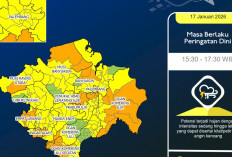 Cuaca Sumsel Sabtu Ini Didominasi Berawan, Sejumlah Daerah Berpotensi Hujan Sedang