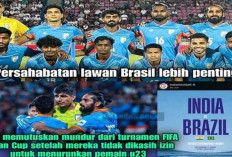 FIFA Tolak Tim U-23 India, AIFF Pilih Mundur dan Fokus Hadapi Brasil. 