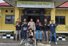 Tim Opsnal Sunyi Senyap Polsek RKT Tangkap Karyawan Perumda Tirta Prabujaya Pelaku Curat di Desa Jungai