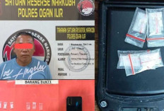 BB Sabu 0,78 Gram Antar Residivis Narkoba Kembali ke Tangan Polisi di Ogan Ilir