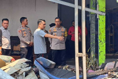 Peduli Korban Kebakaran, Kapolres Prabumulih Bersama Ketua Bhayangkari Sambangi Korban Kebakaran Talang Sako
