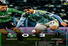 Hasil Sassuolo vs Juventus: Juventus Menang Telak 3-0.