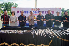 77 Senjata Api Rakitan Diserahkan Warga, Polres OKI Amankan 3 Pelaku di Pekan Pertama Ops Senpi Musi 2026